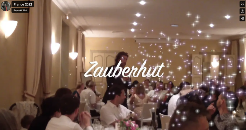 Zauberhut Zauberer Raphael der Wolf Mentalmagie & Kinderzauber Zauberkuchen aus Zürich Hochzeit Show Frankreich Cahors